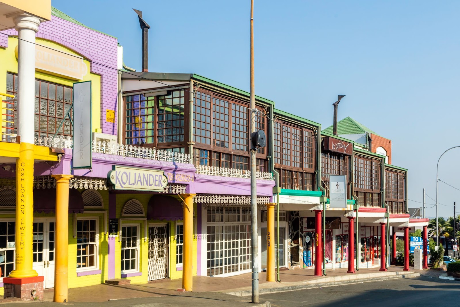 Colourful buildings in Melville
