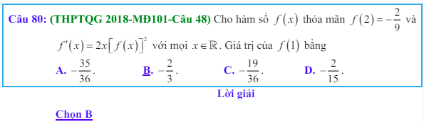 Công thức Nguyên hàm và bài tập từ đề thi có giải chi tiết