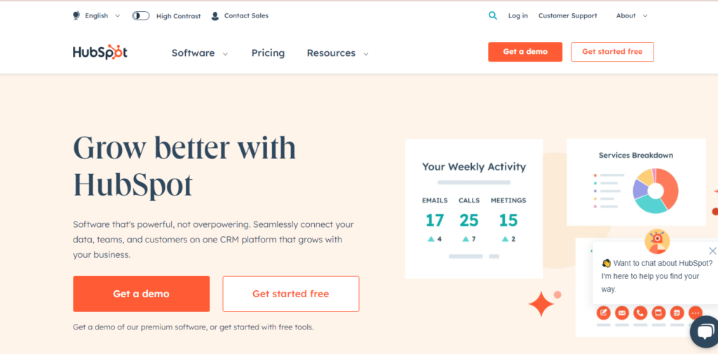 Hubspot Landing Page Concept