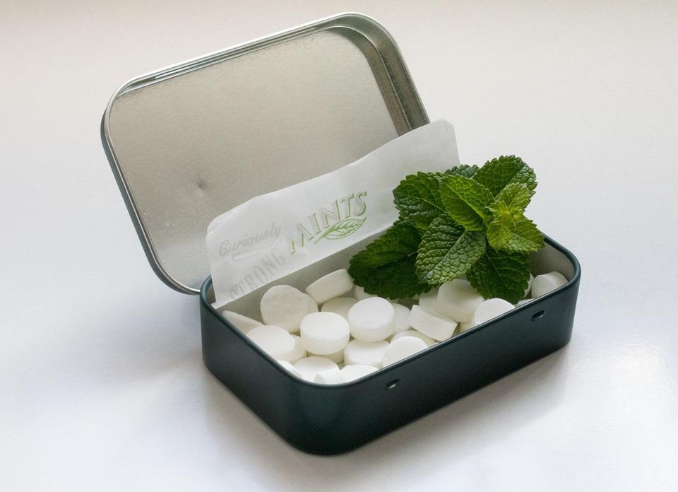Candies, Mint, Menthol, Foliage, Box, Expanded, Chill