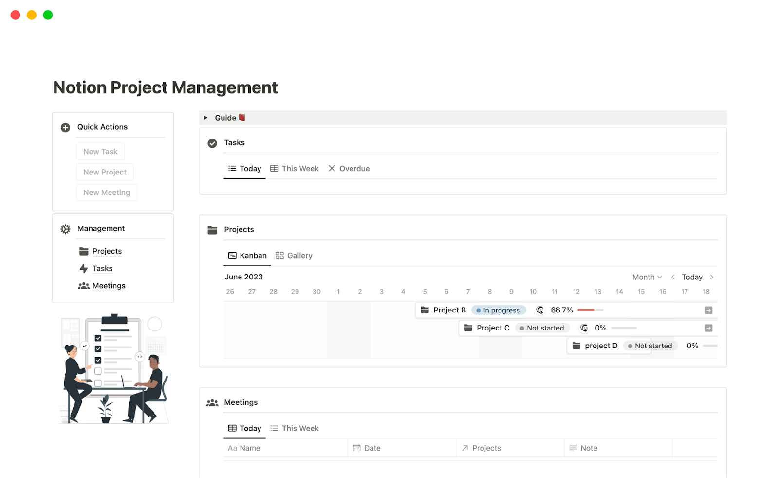 Project Management for Notion