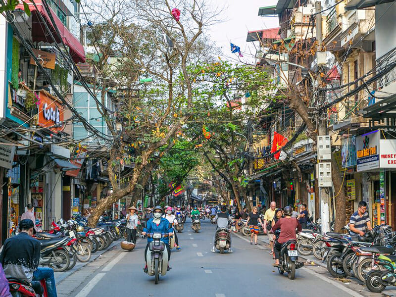 Traveling by motorbike in Vietnam