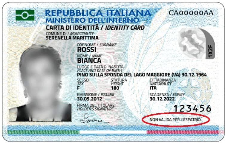 dni italiano carta de identita sin prenota online