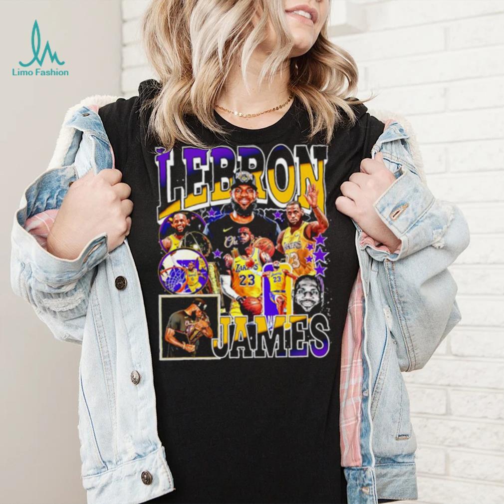 Los Angeles Lakers LeBron James professional basketball player honors shirt