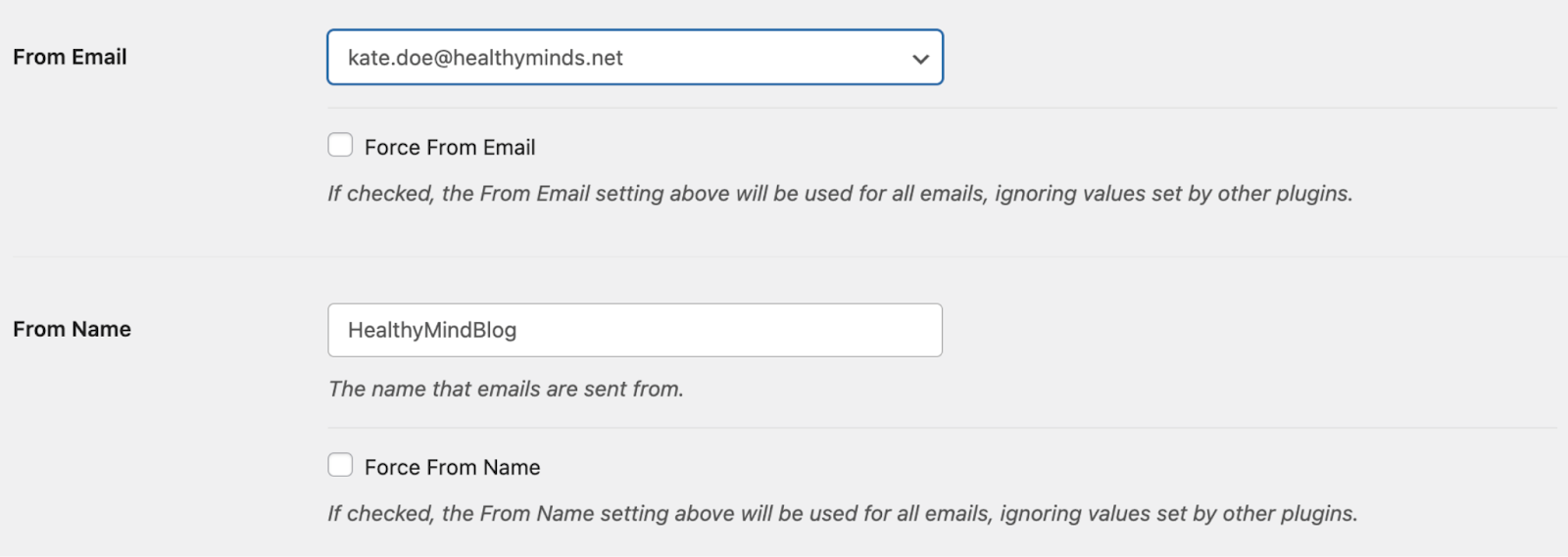WP Mail SMTP plugin settings