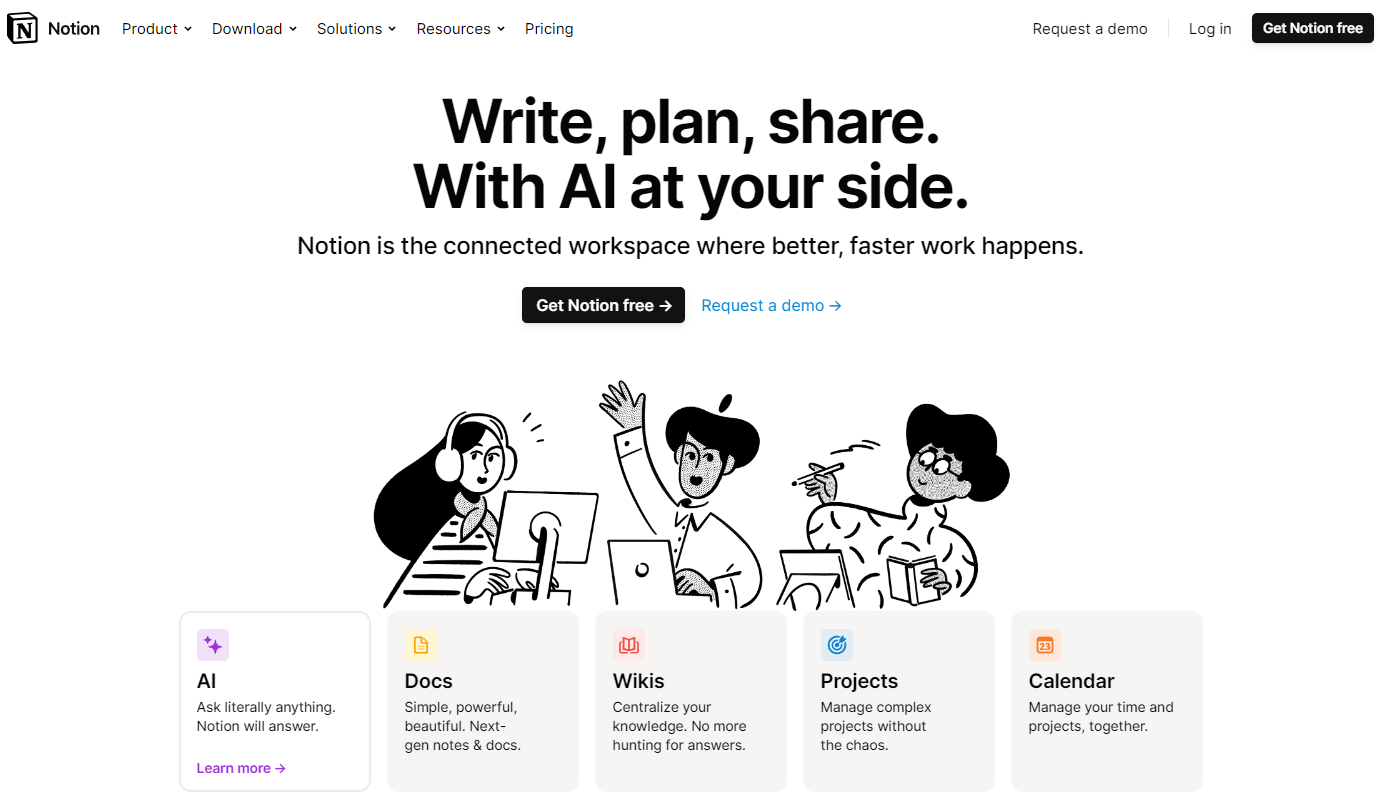 Notion: Write, plan, share. With AI at your side