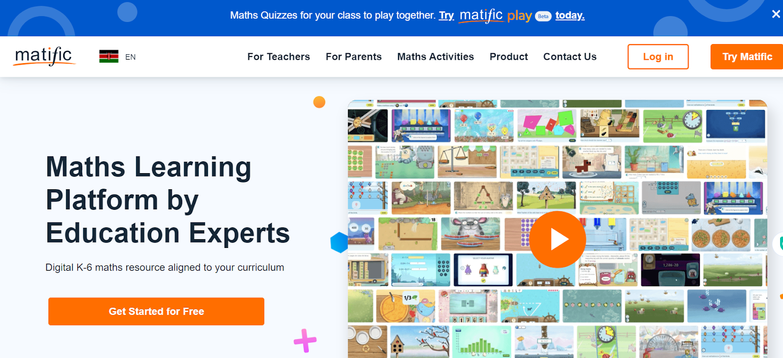 Matific - Game-Based Elementary Math Practice
