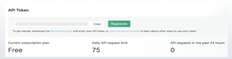 Get API Token of WPScan