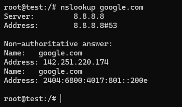nslookup commands