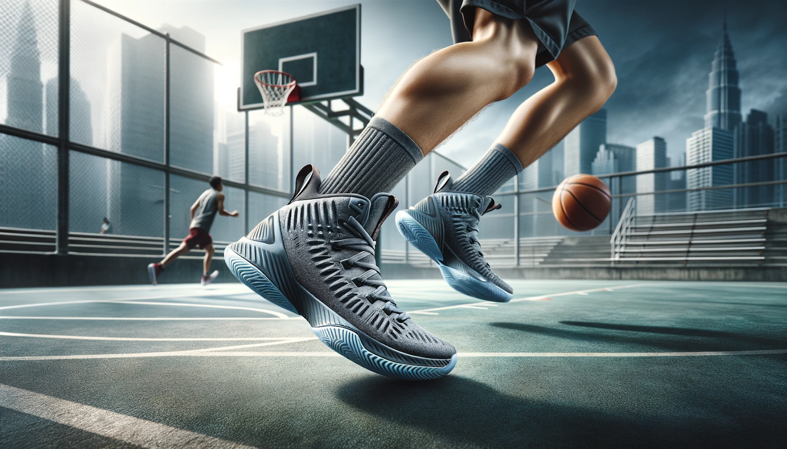 Running Dynamics in Basketball Shoes 