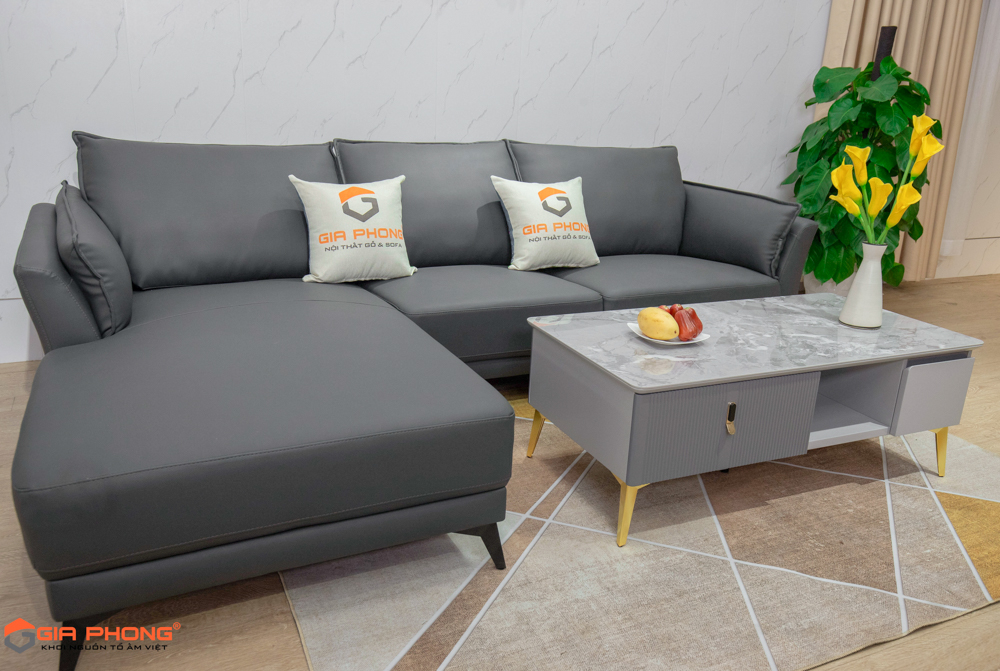 15 Mẫu ghế sofa da chữ L đẹp bán chạy nhất 2024