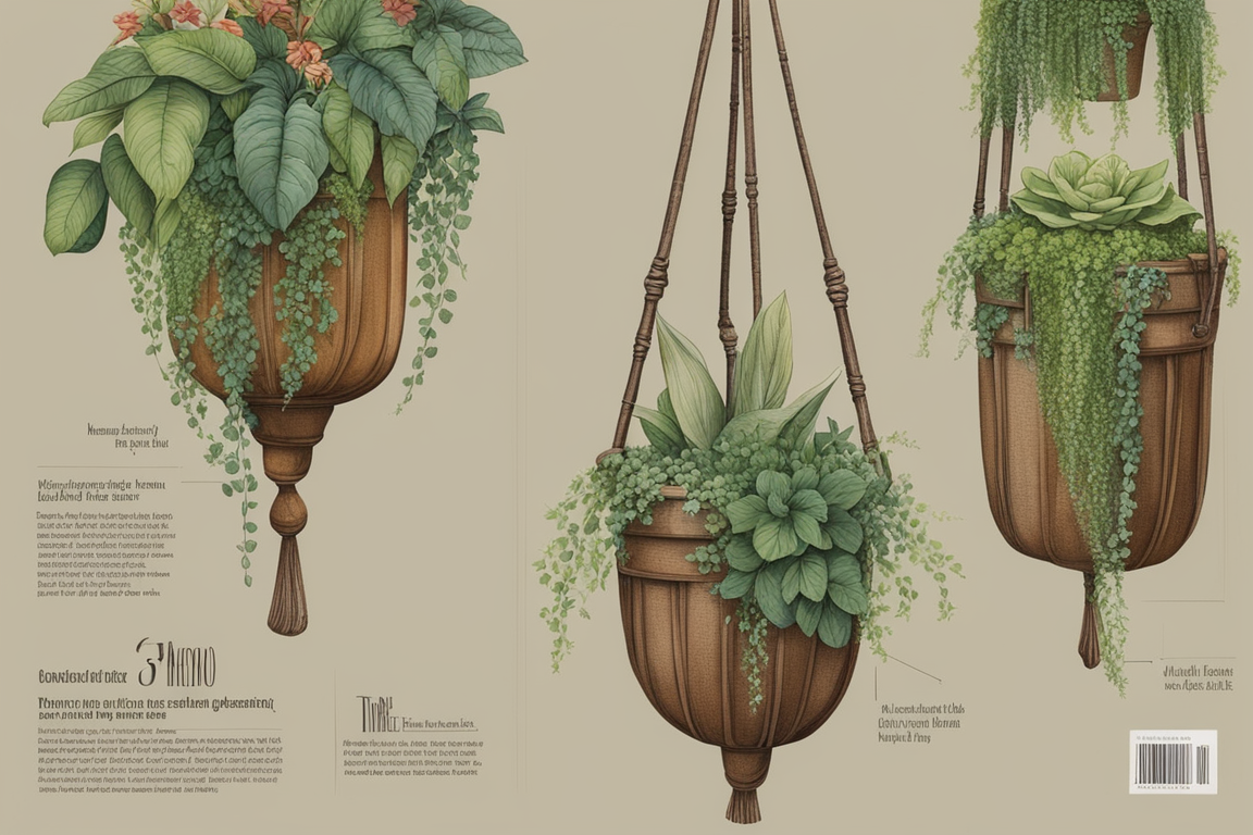 Boho-chic hanging planter