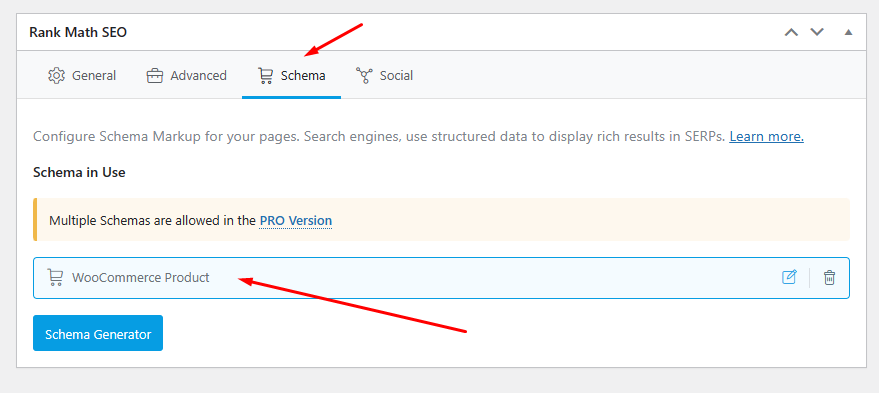 WooCommerce product schema