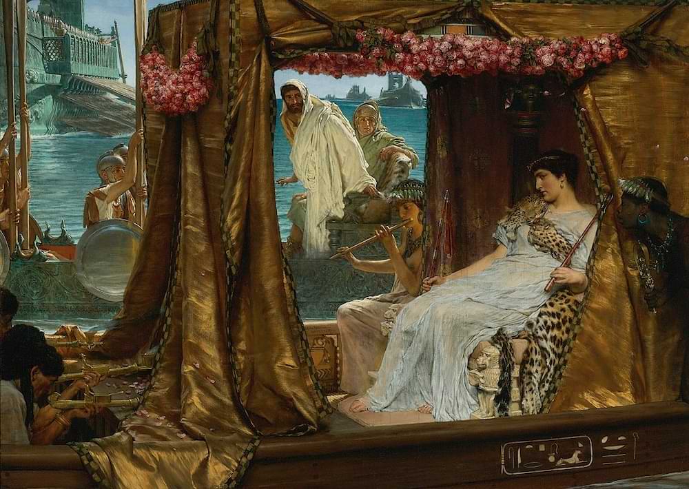 The Meeting of Antony and Cleopatra by Lawrence Alma-Tadema, 1885
