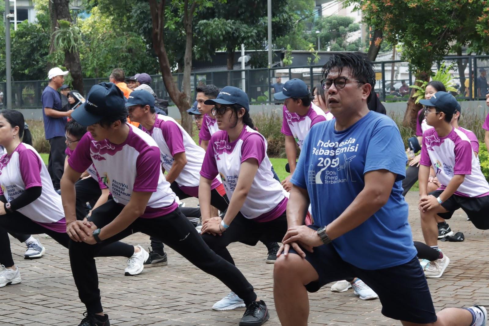 Agenda lari santai menjadi kegiatan asyik yang diikuti peserta dari berbagai latar belakang (Foto oleh IESR)