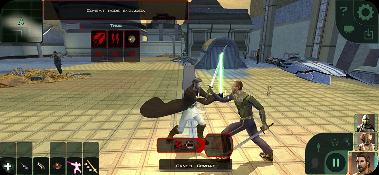Star Wars: Knights of the Old Republic II mobile game