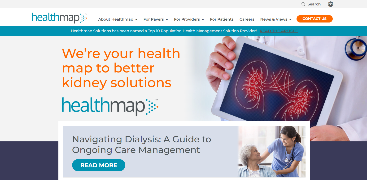 HealthMap Homepage