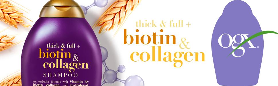 ogx biotin and collagen; thickening conditioner; volume conditioner