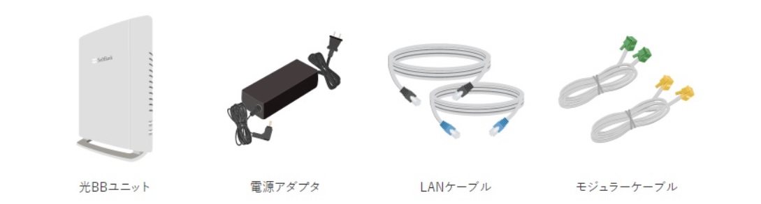 ソフトバンク光　事業者変更　返却する機器