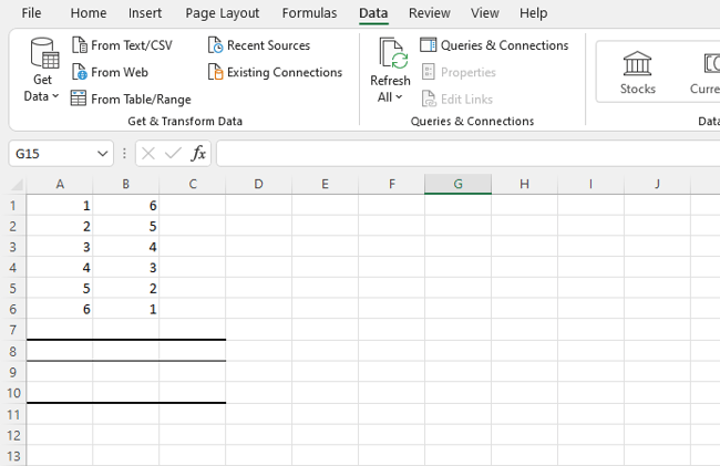 Cách tính hệ số tương quan trong Excel: Mở Excel
