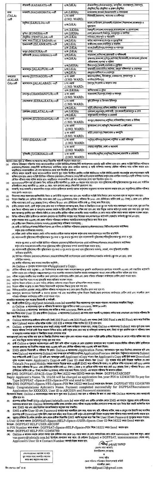 Family Planning Satkhira Job Circular 02 2021