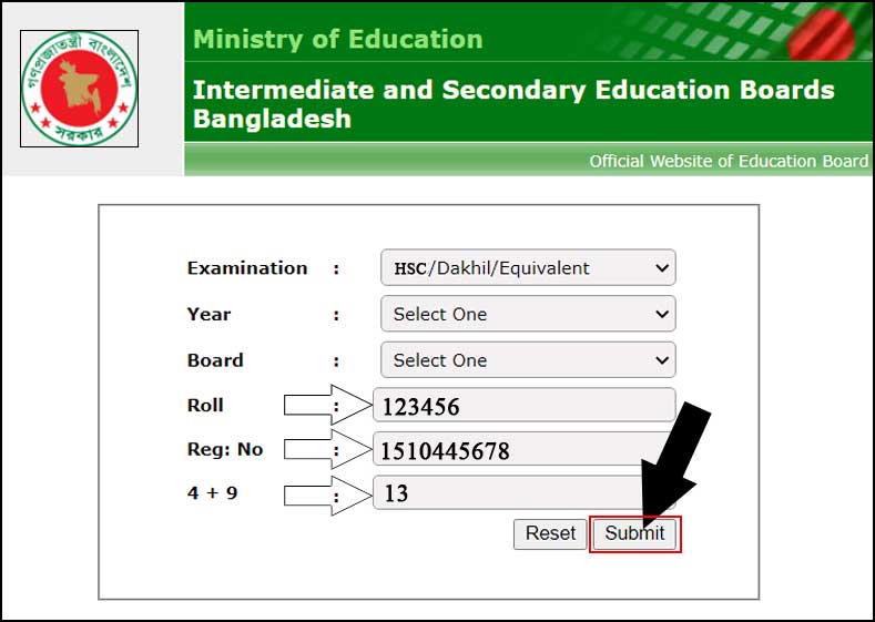 Dhaka Board HSC Exam Result 2023