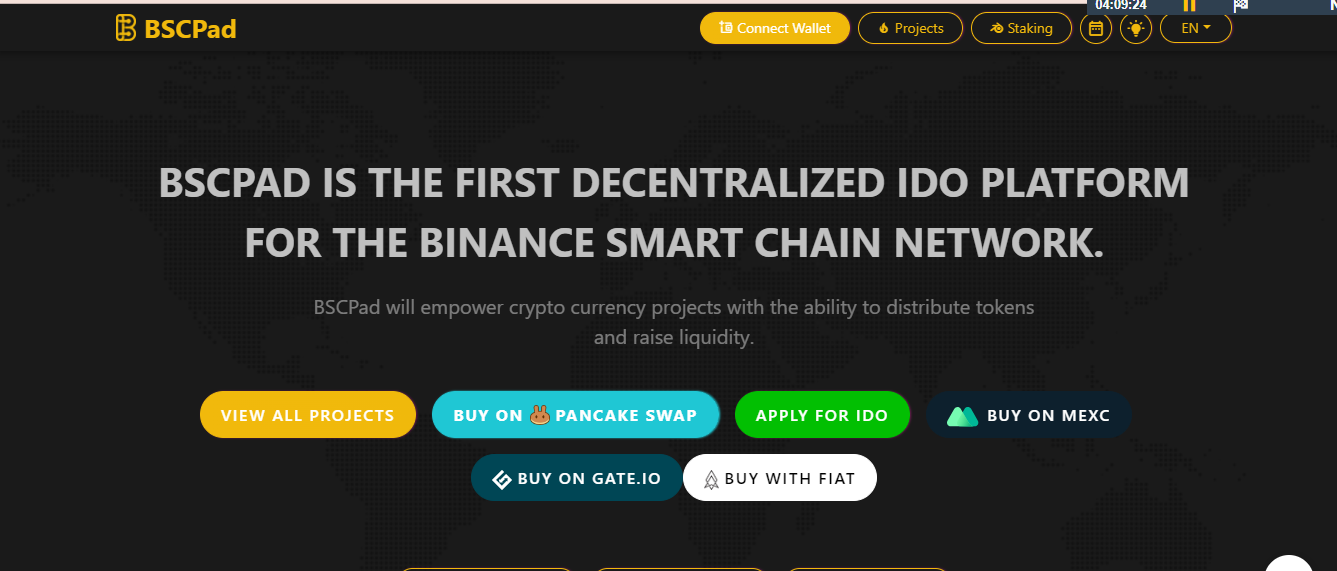 BSCpad Ethereum App