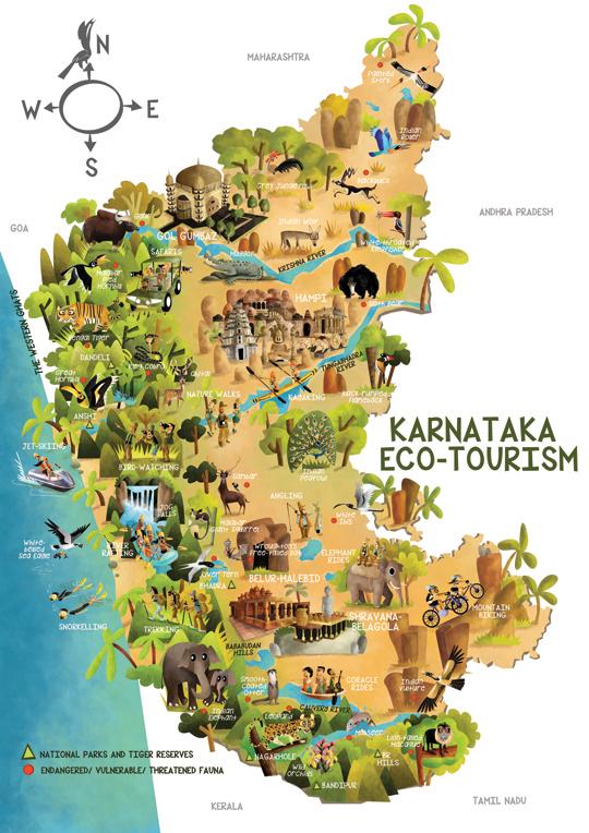 Green Humour: Karnataka Ecotourism Map