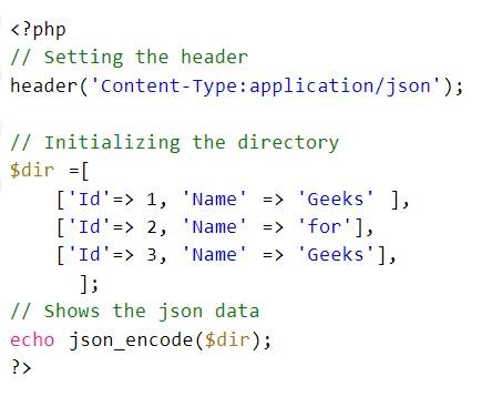 JSON и определение типа контента