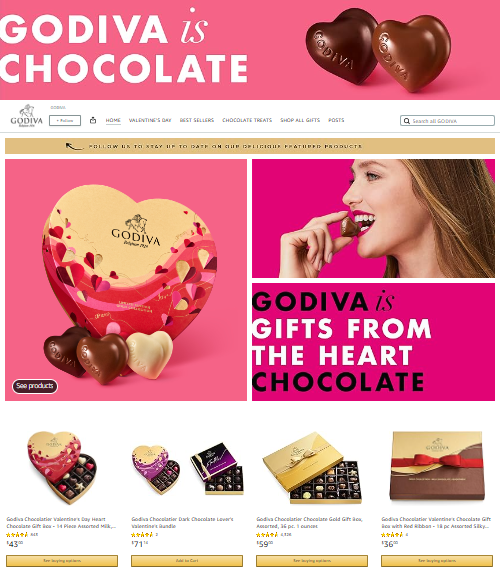 Godiva Amazon Storefront