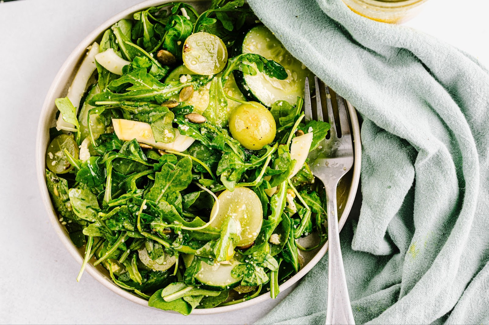 Green Salad on a plate.