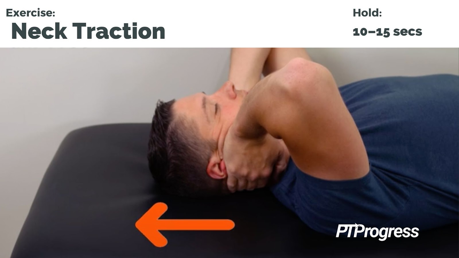 neck traction for neck pain supine