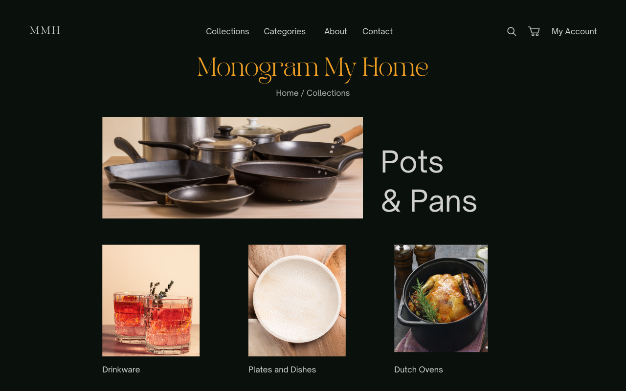 agile UX, iteration one of a home goods ecommerce website