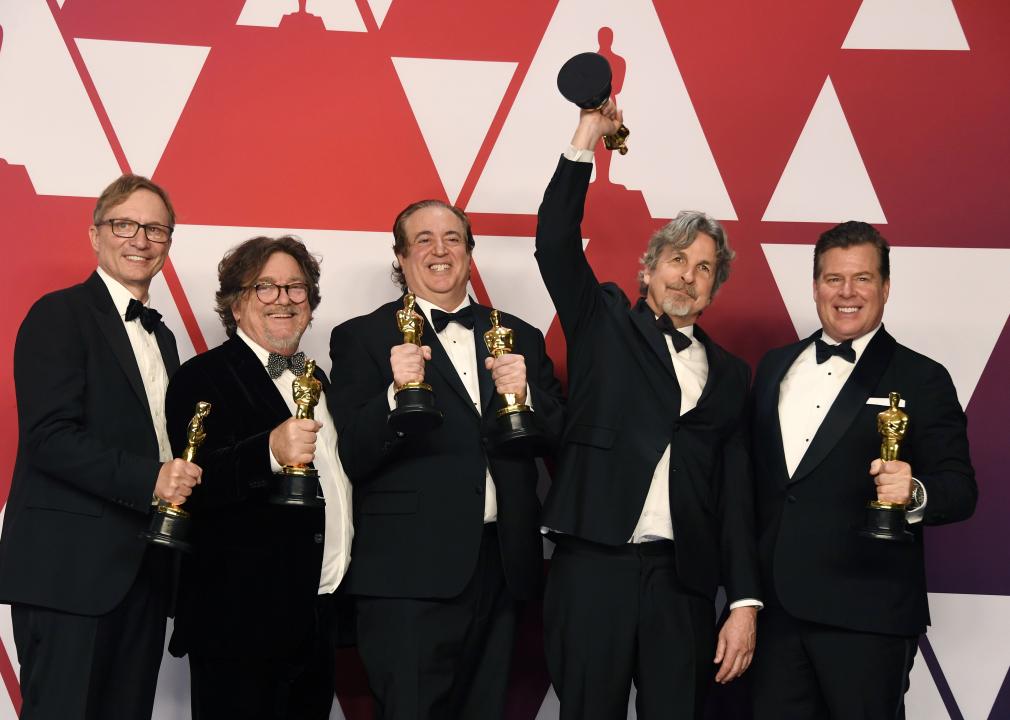 Jim Burke, Charles B. Wessler, Nick Vallelonga, Peter Farrelly, and Brian Currie during the 91st Annual Academy Awards.