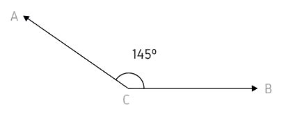 Ângulo Obtuso de 145º