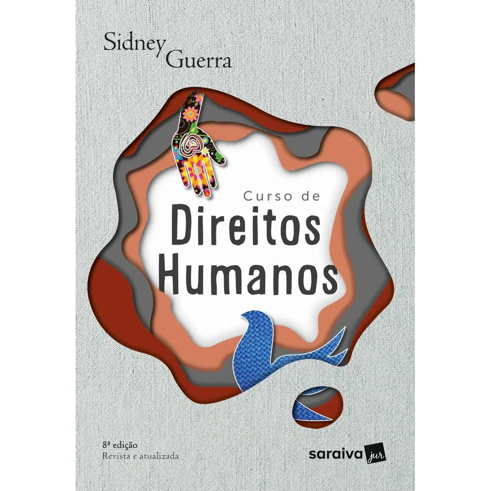 capa livro  Curso de Direitos Humanos – 8ª Edição 2023, de Sidney Guerra