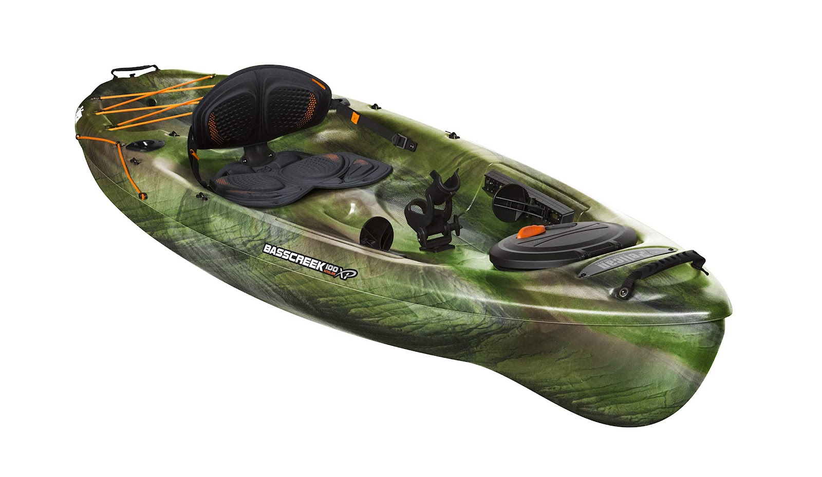 Pelican Sit-on-top Fishing Kayak Kayak 10 Feet Lightweight one Person Kayak Perfect for Fishing Olive Camo Basscreek 100xp Angler Kayak