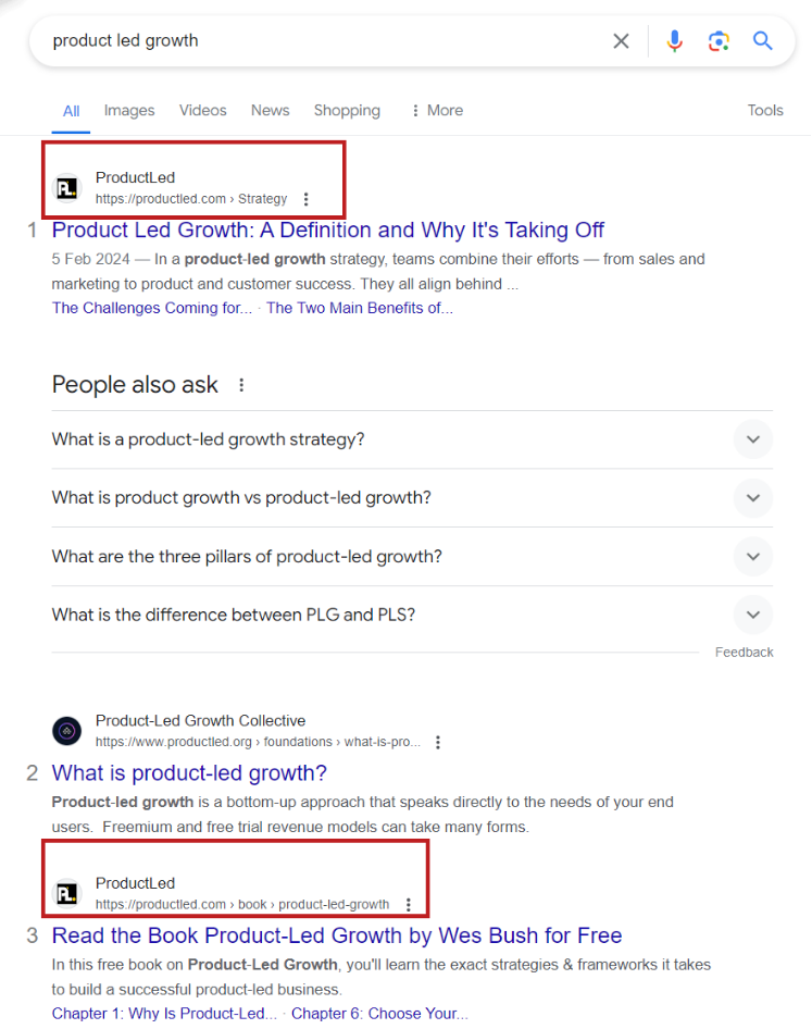 Search results for query "product led growth"