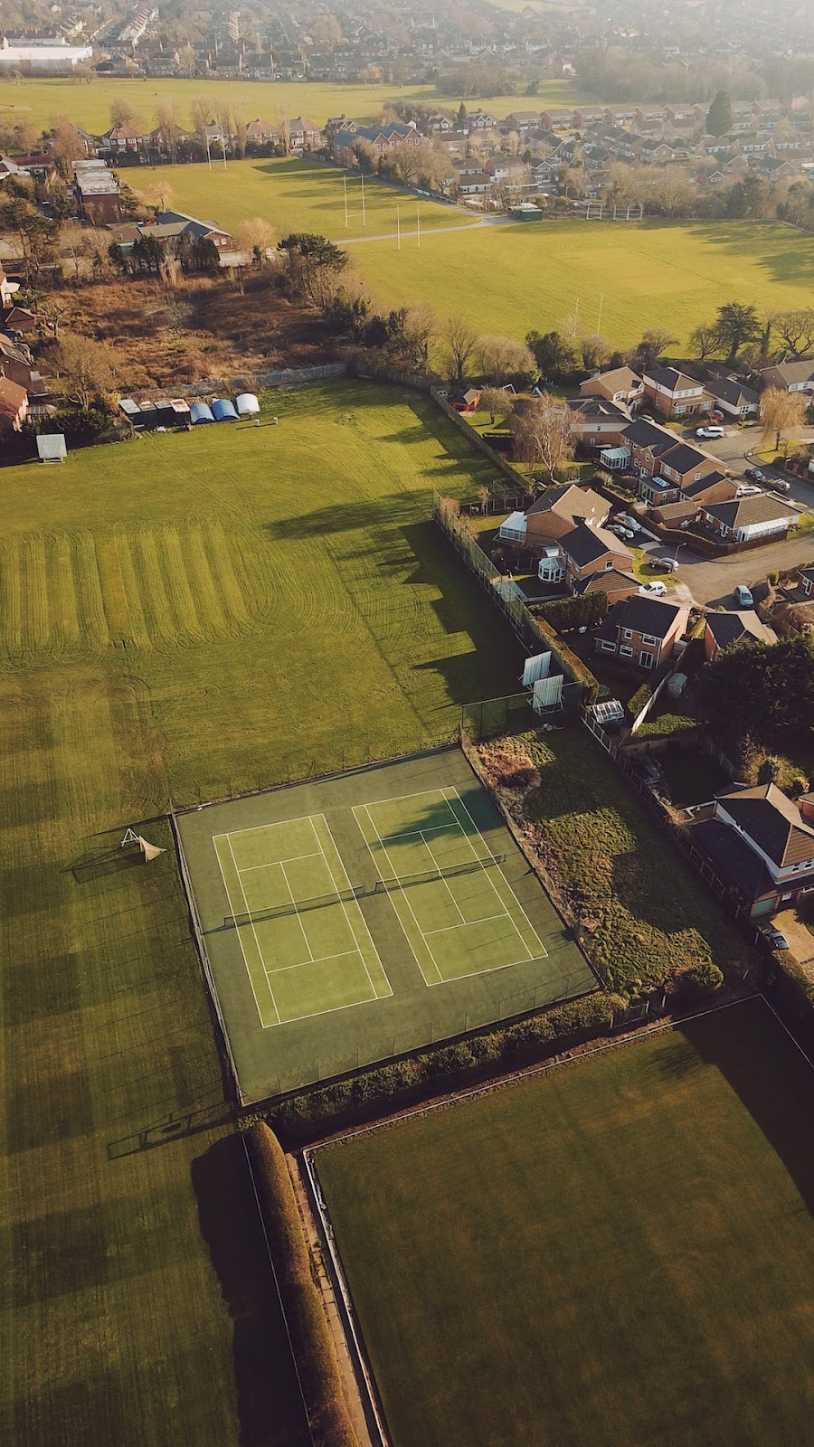 Tennis court and equipment