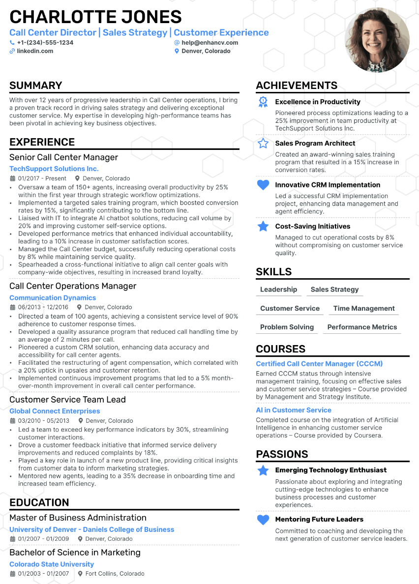 call center resume examples, call center director resume template 