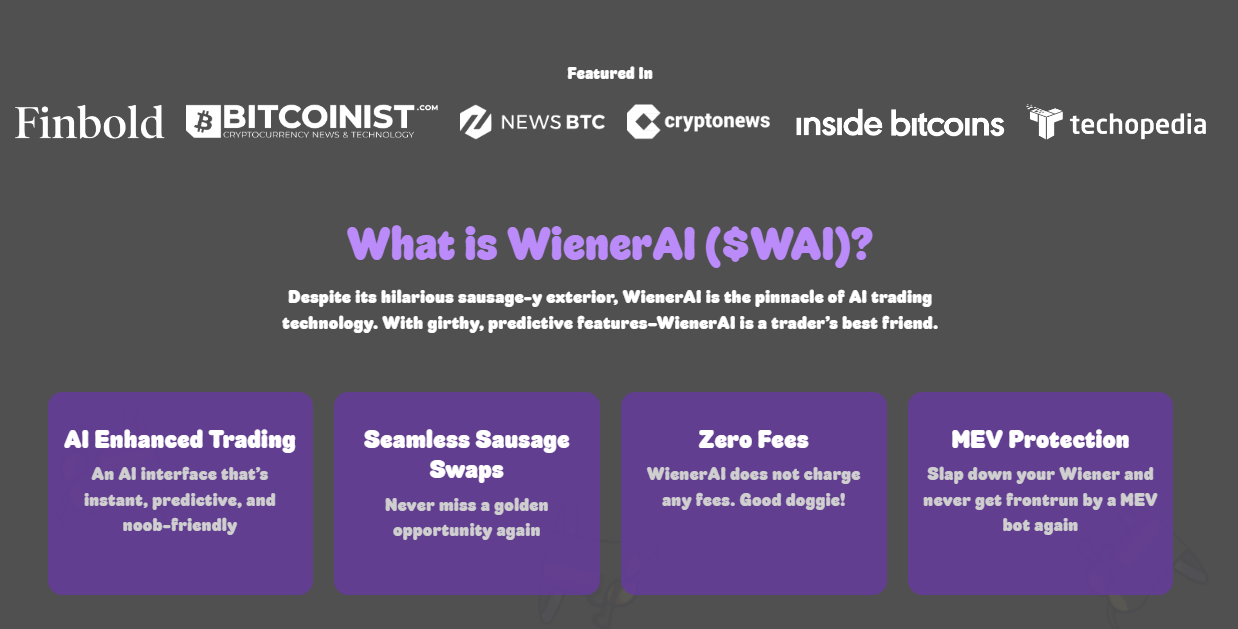 New Crypto Project ‘WienerAI’ Raises $1.8 Million In ICO