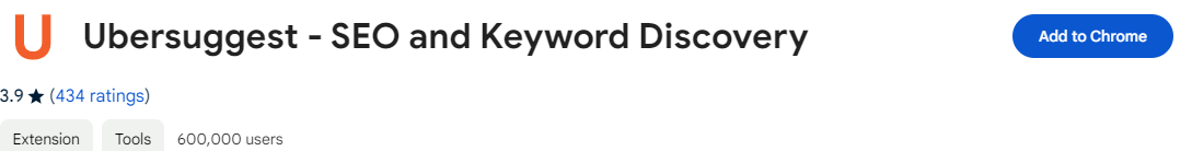 ubersuggrest chrome extension for keyword reasearch and wwebsite analysis