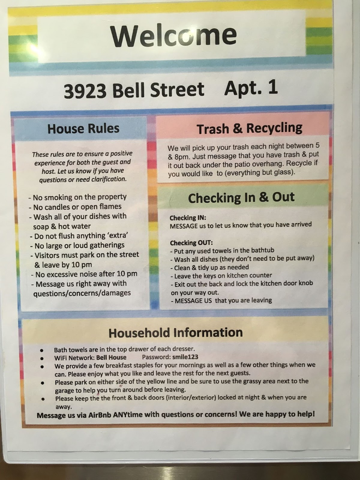 Airbnb House Rules