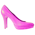 New trendy pink high heels party pump