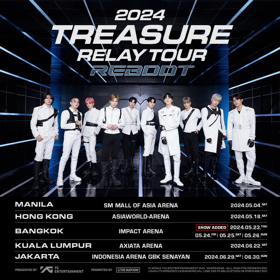 Konser Musik 2024 Treasure Relay Tour