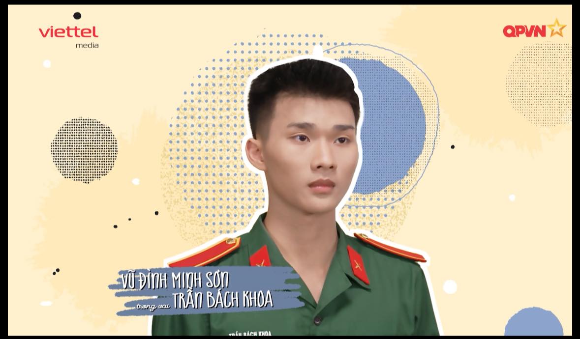Có thể là hình minh họa về 1 người và văn bản cho biết 'viettel media QPVN VUĐINH MINH sơn tong vab TRẤN BÁCH KHOA 4a6и BẮCH KИoΑ'