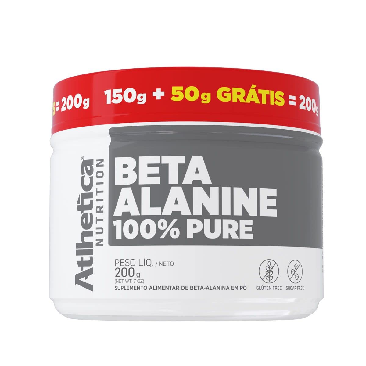 Beta-Alanine 100% Pure 200 g (150g + 50g GRATIS), Atlhetica Nutrition