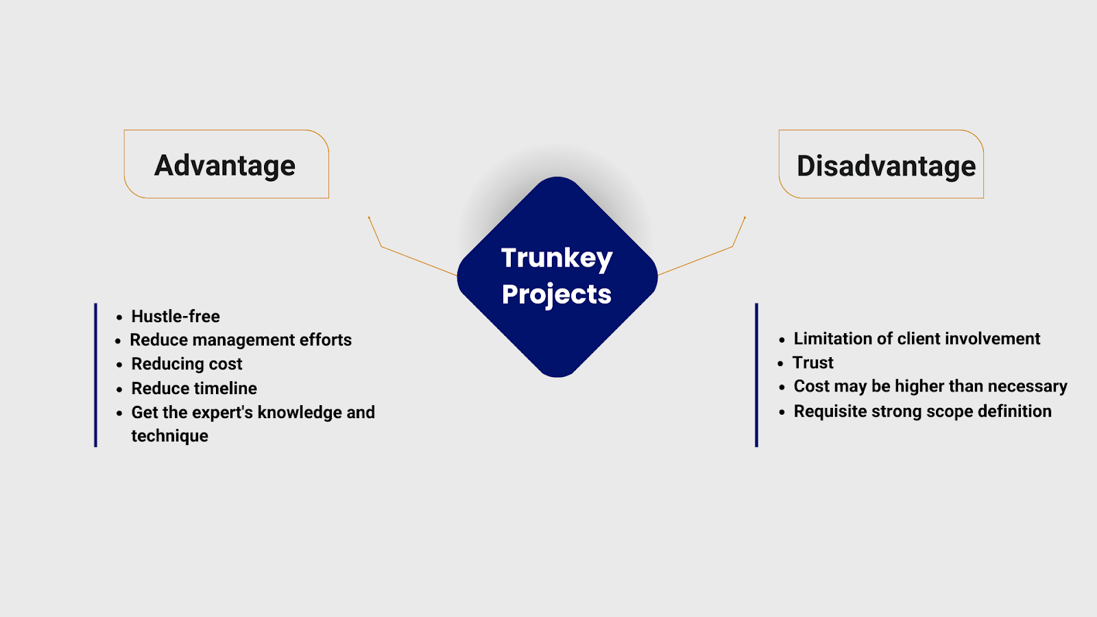 Turnkey projects advantages and disadvantages
