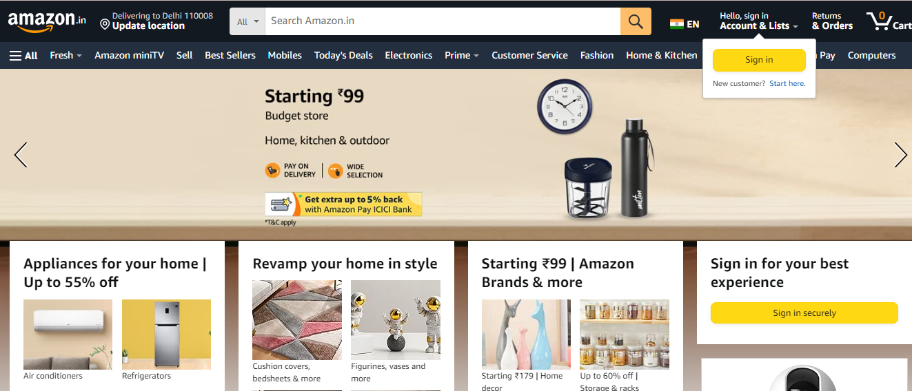 Amazon Ecommerce App