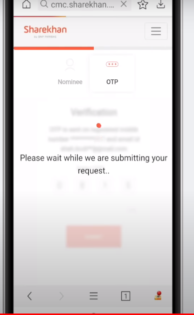 sharekhan nomination request